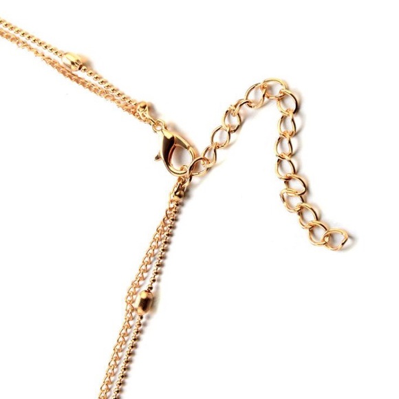 KAYLA Double Layer Choker Heart Necklace - Picture 3 of 6